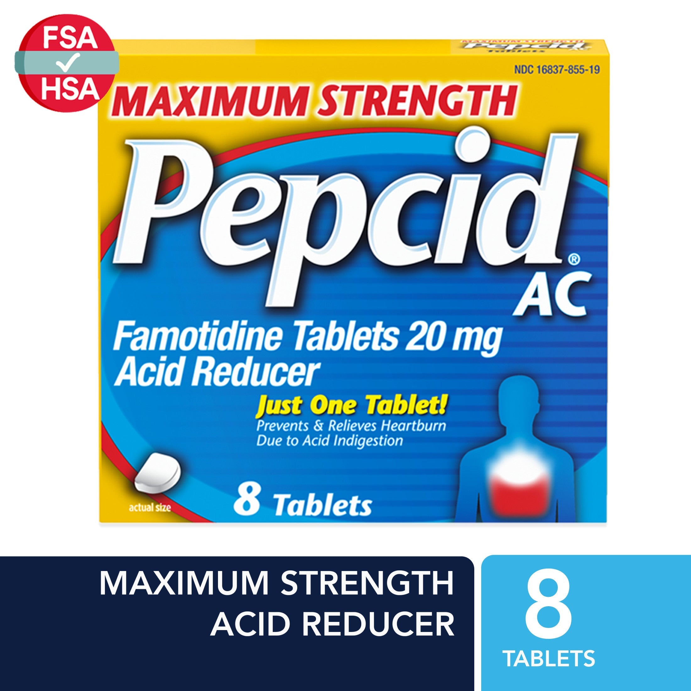 Pepcid Ac Maximum  Strength Tablets 20 Mg 8Ct
