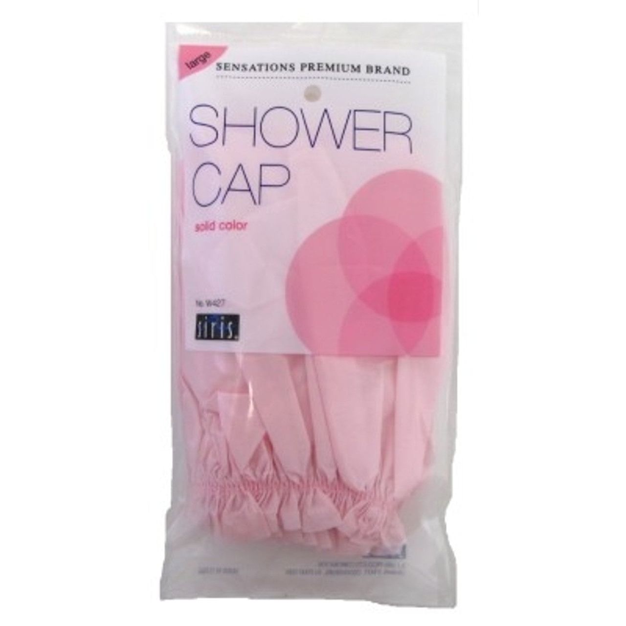 Siris Solid Vinyl Shower Cap, Large, Assorted Colors