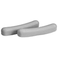 Carex Gray Rubber Crutch Pads, 1 Pair – Universal Underarm Replacement Pads (2" x 6")
