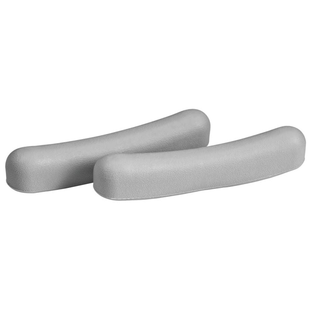 Carex Gray Rubber Crutch Pads, 1 Pair – Universal Underarm Replacement Pads (2" x 6")