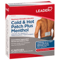 Leader™ Cold & Hot Patch Plus Menthol (Maximum Strength)