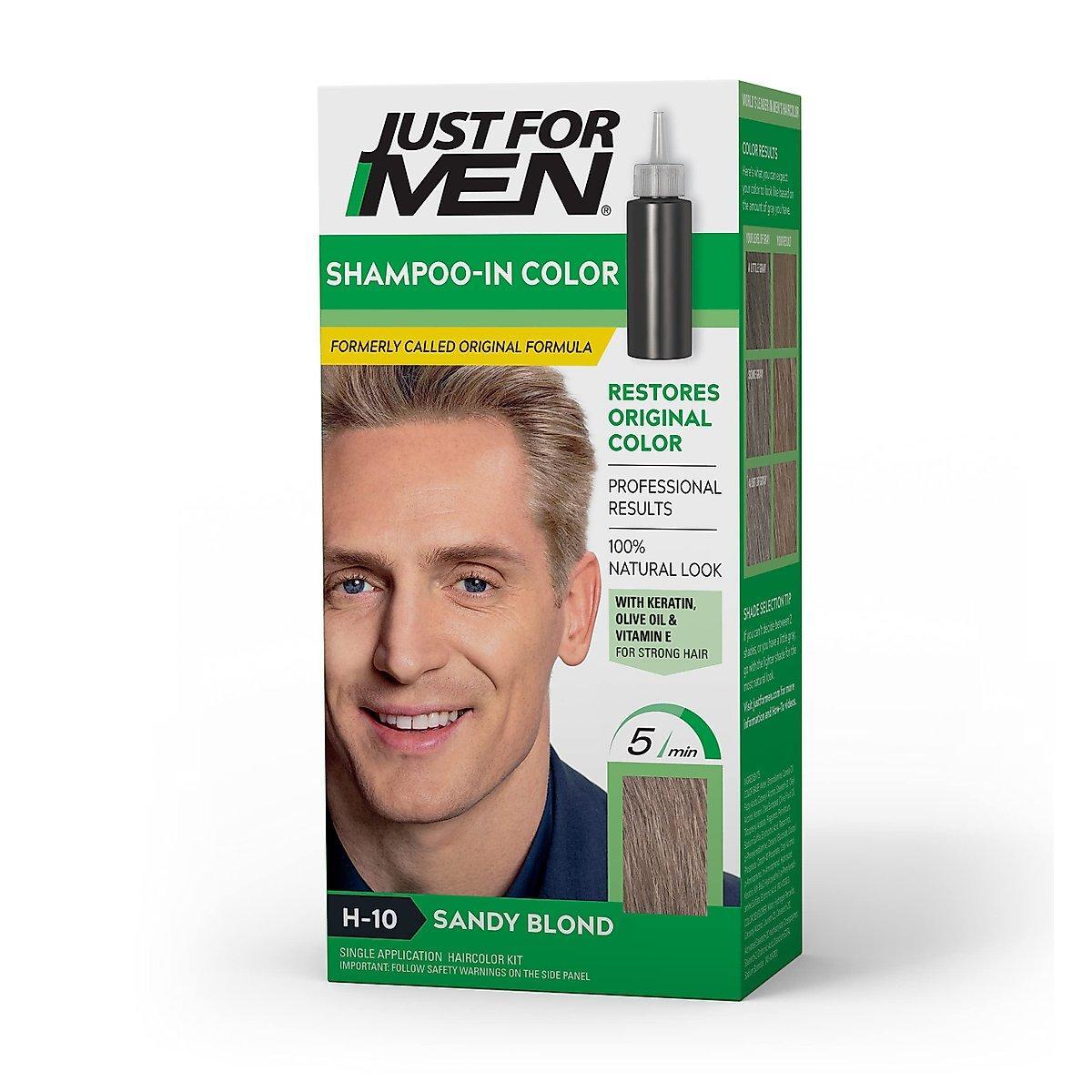 Just For MEN Original Formula Hair Color Kit, Sandy Blond H-10