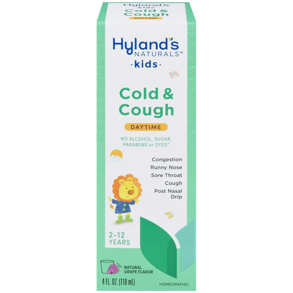 Hyland's Naturals Kids Daytime Natural Grape Flavor  Cold & Cough 4 Fl Oz