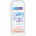 Secret Whole Body Deodorant Stick, Peach & Vanilla Blossom, 2.4 oz - Aluminum-Free