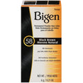 Bigen Permanent Powder Hair Color - 58 Black Brown - Ammonia Free - 0.21 oz