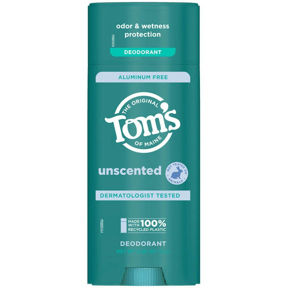 Tom's of Maine Aluminum Free  Unscented Deodorant 3.25 Oz