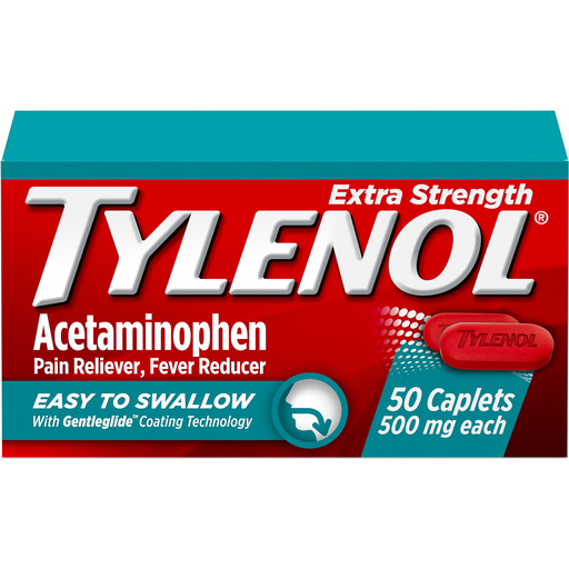 Tylenol Acetaminophen 50 Caplets