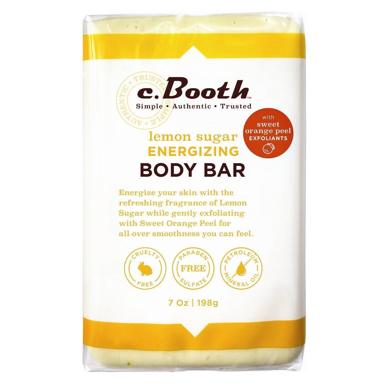 C.Booth Lemon Sugar Energizing Body Bar 7 Oz