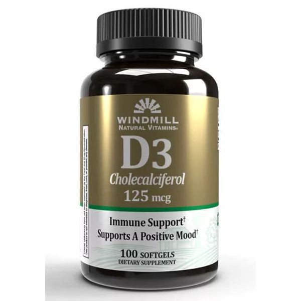 Windmill® Vitamin D3 Cholecalciferol - 125 Mcg