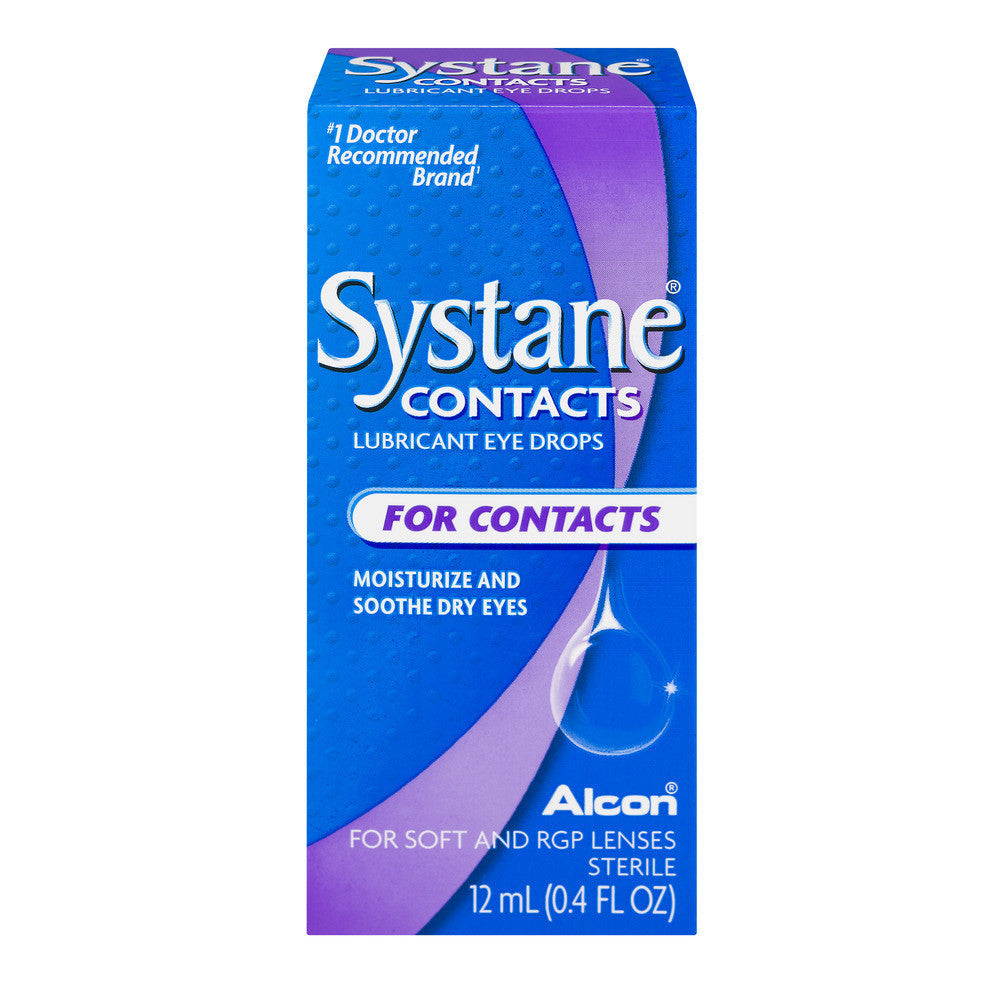 Systane® Contacts Lubricant Eye Drops – 0.4 Fl Oz (12 ml)