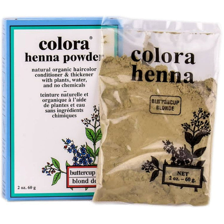 Colora Henna Powder Hair Color, Buttercup Blonde 2 Oz