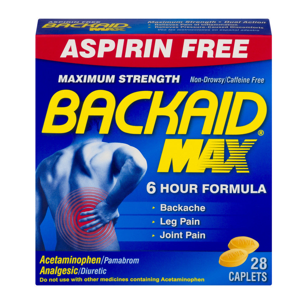 Backaid Max Maximum Strength – 28 Tablets