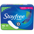 Stayfree Maxi Pads, Super Absorbency, 192 Count (Pack of 4, 48 ct per Pack)