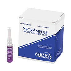 SporAmpule Biological Indicator for Steam Sterilization, 20 Count