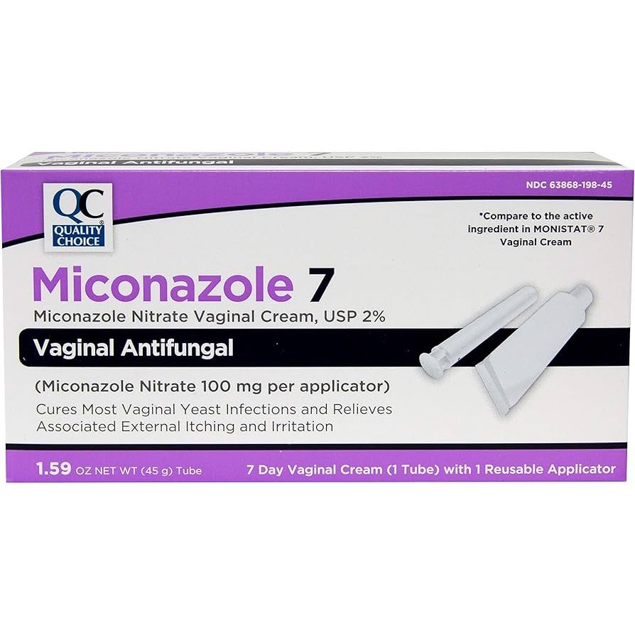 Miconazole 7 Vaginal Cream 2% - 45g 1.59 oz with 7-Day Applicator