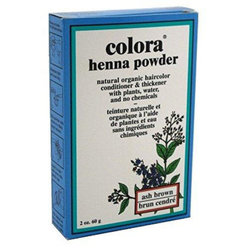 Colora Henna Powder Natural Organic Hair Color Ash Brown - 2 Oz