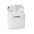 Coby Electronics True Wireless Earbuds - White