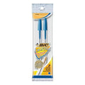 BIC Cristal Smooth Up Blue Ballpoint Pens - 24 Count (12 Packs of 2)