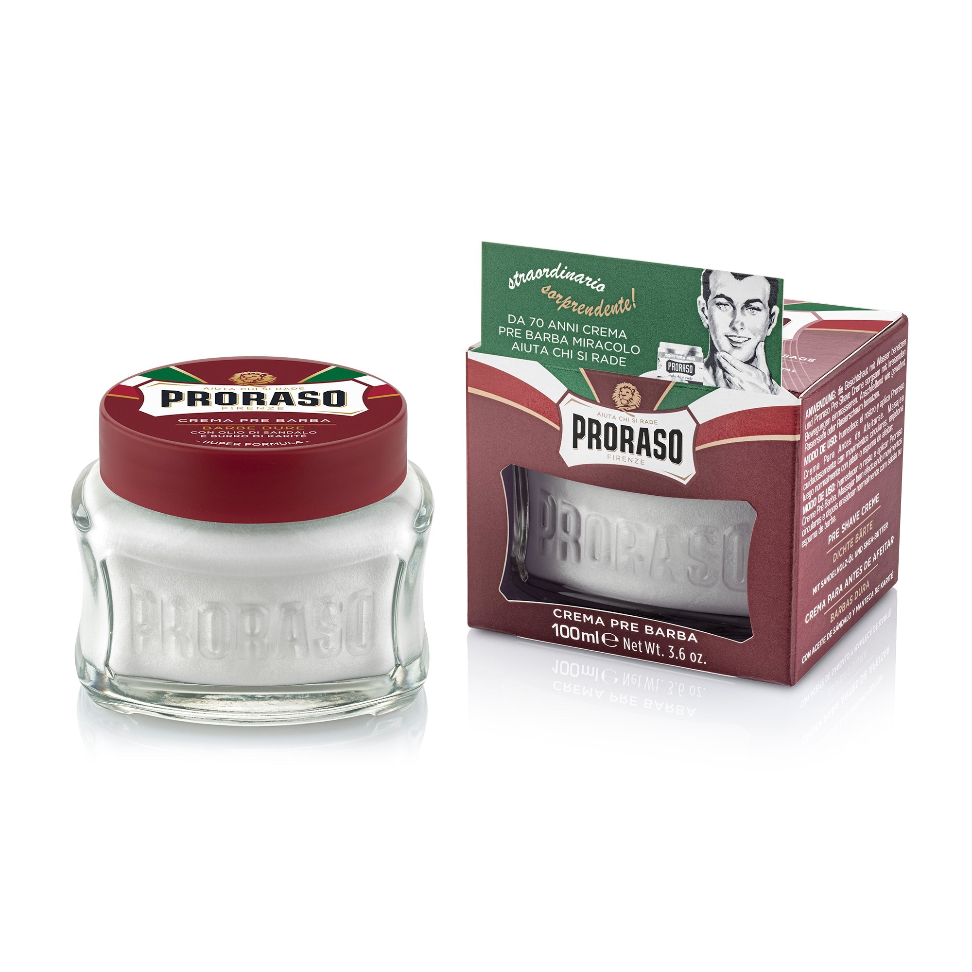 Proraso Pre-Shave Cream Eucalyptus & Menthol 3.6 Oz
