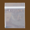 3"x3" Zip Lock Clear Poly Recloseable Plastic Baggies, 2 Mil. 100 Count