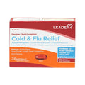 Leader Daytime Severe Cold & Flu Relief, Cooling Sensation, 24 Caplets